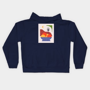 Mountain Moon Bowl of Oranges Kids Hoodie